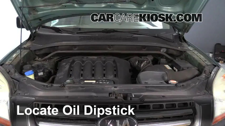 2007 Kia Sportage LX 2.7L V6 Aceite Controlar nivel de aceite